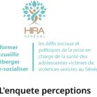 sociales des violences sexistes et de la santé sexuelle et reproductive de 1332 adolescentes sénégalaises
