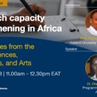 Renforcement des capacités de recherche en Afrique - Perspectives des sciences sociales