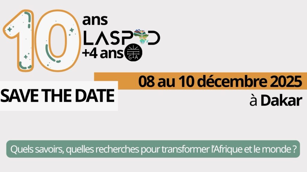 10 years LASPAD Dakar 2025