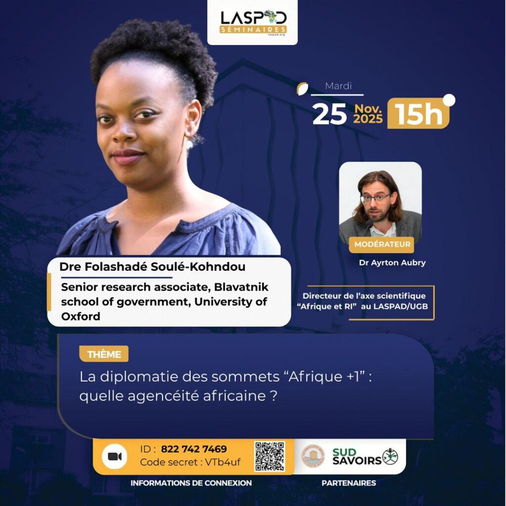 Visual seminar: Summit diplomacy “Africa +1”: what African agency