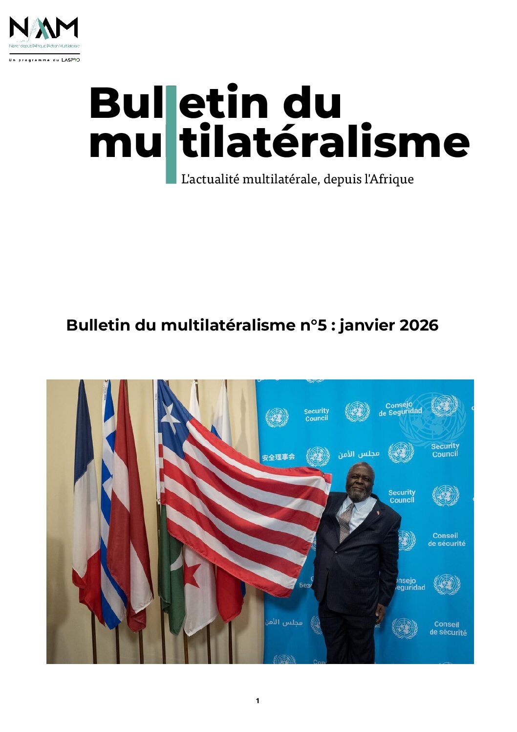 Couverture Bulletin du multilatéralisme n°5 - janvier 2026